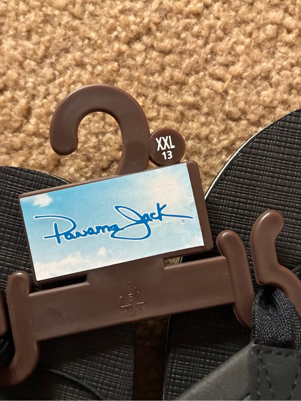Panama Jack Black Flip Flop Sandals - Picture 3 of 4